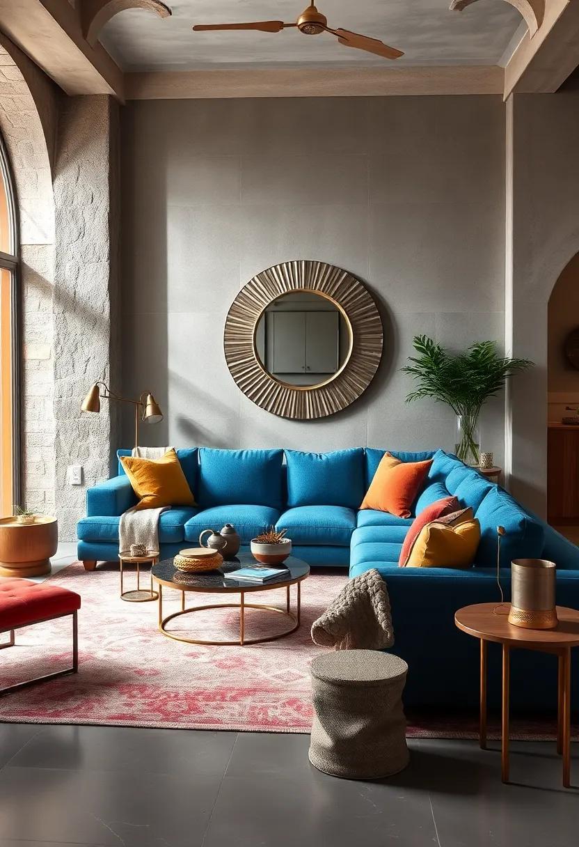 Showcase a Statement Mirror for Depth