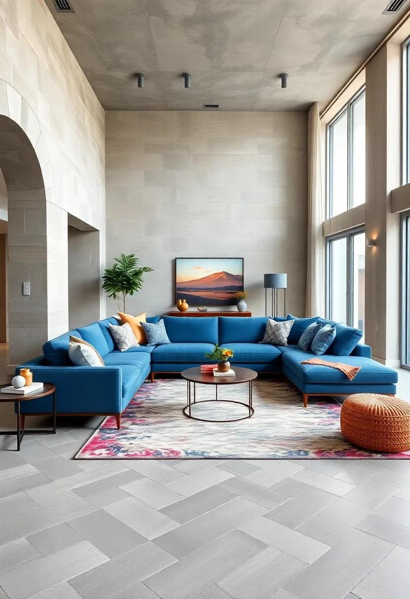 Use Area Rugs to define Spaces