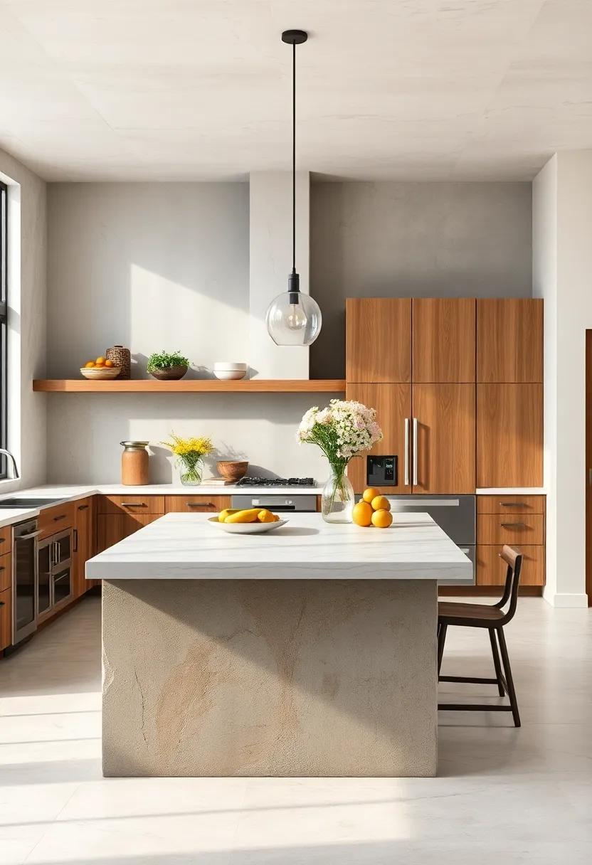 Cohesive Decor: Integrating Rustic Islands with Other Kitchen Elements