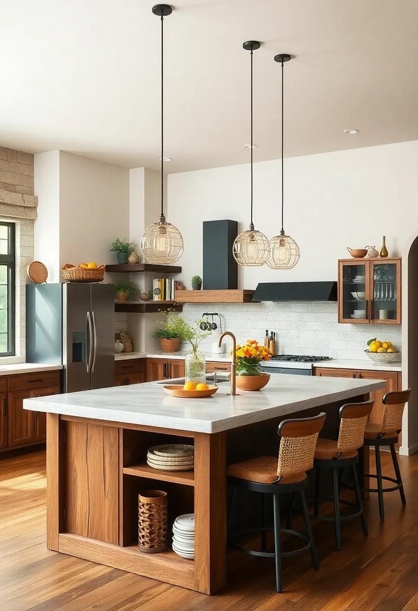 Space Optimization: Clever Storage Solutions in Rustic Kitchen Island Designs