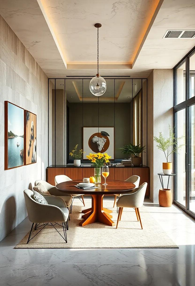 Clever Use of⁣ Mirrors to Create an​ Illusion of Larger Dining⁢ Areas