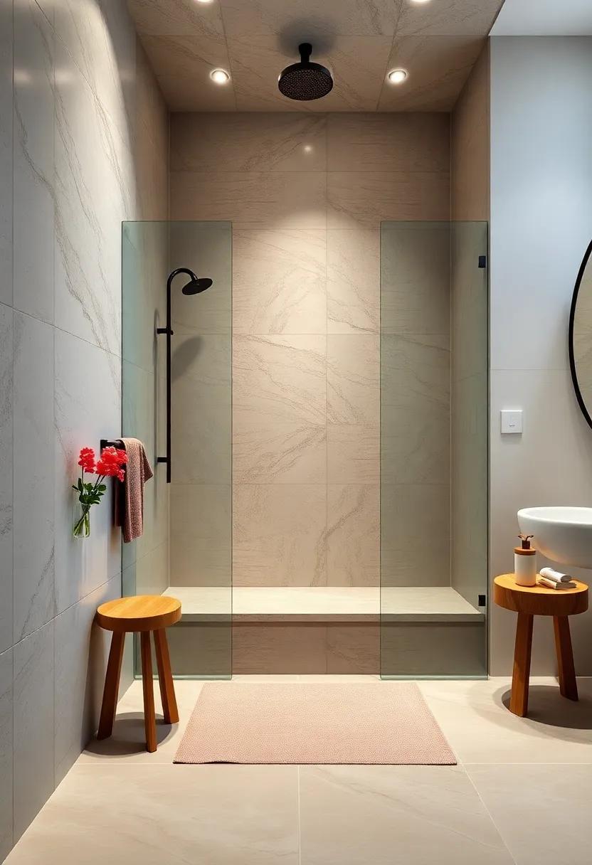 25 Inspiring Ideas for Bathroom Showers with Seats: Comfort Meets Style!