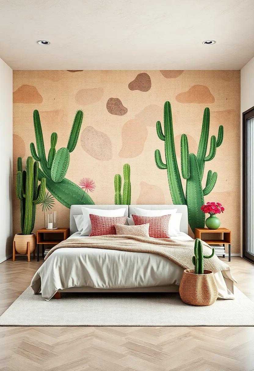 Dreamy Desert Cacti:‍ The ‌vibrant ‌greens ‌of ‌cacti paired⁣ with sandy hues inspire​ a Southwestern flair, inviting a fresh and calming aesthetic