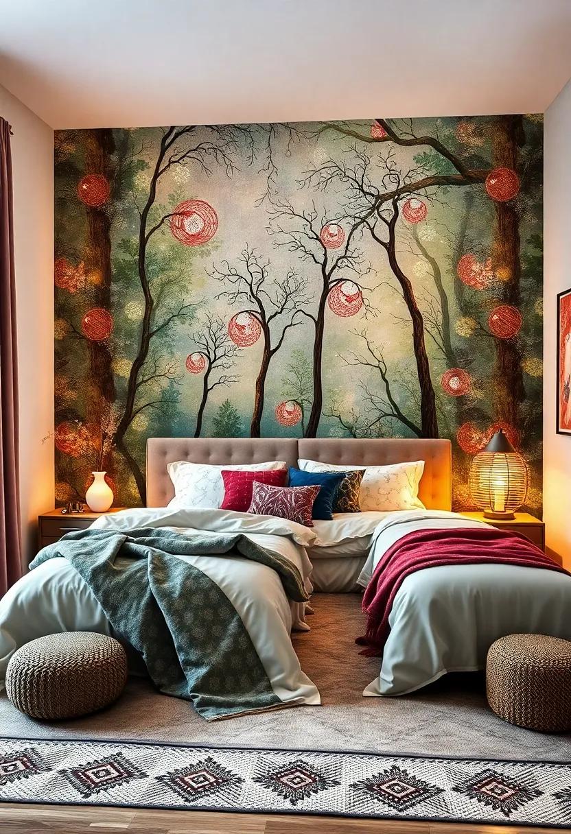 Whimsical Fairytale Forest: enchanted woodlands with mythical creatures ⁣and fairy ⁣lights ⁣envelop your space‌ in⁢ magic,perfect for dreamers of all ages