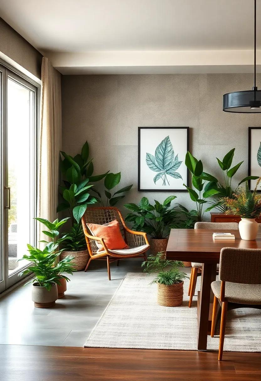 Create a Dining Room Oasis: Designate a specific corner with a comfortable chair ‌surrounded by plants ​for a cozy reading nook after ‌meals