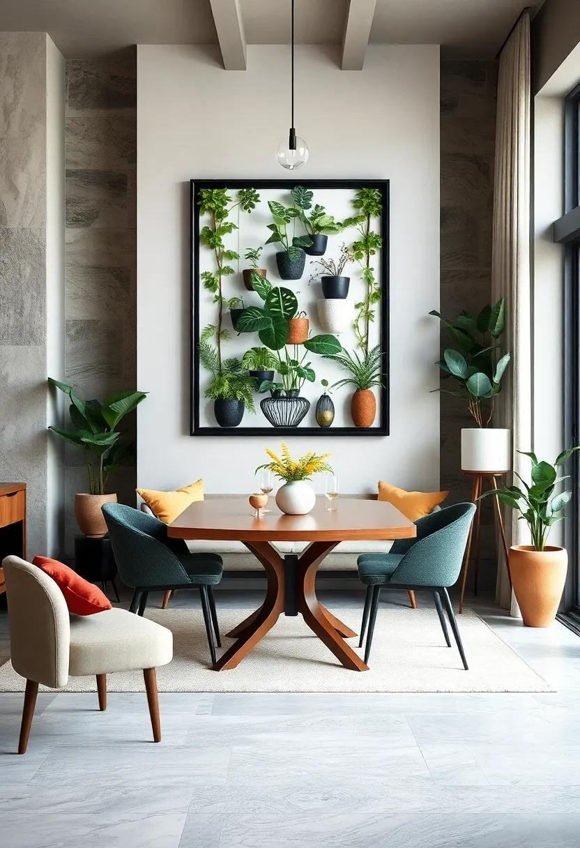Greenery-Infused Artwork: Frame a botanical print or a piece of living wall art, combining nature‍ with your interior aesthetic