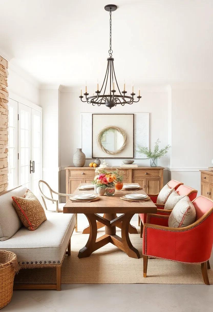 Soft Neutral Palette: Choose a soft color palette with whites, creams, and beiges to create a calm and inviting atmosphere that encourages family gatherings