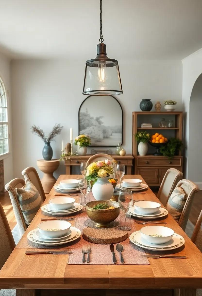 vintage Tableware: Incorporate mismatched vintage tableware to create a charming table setting that tells a story and sparks conversation