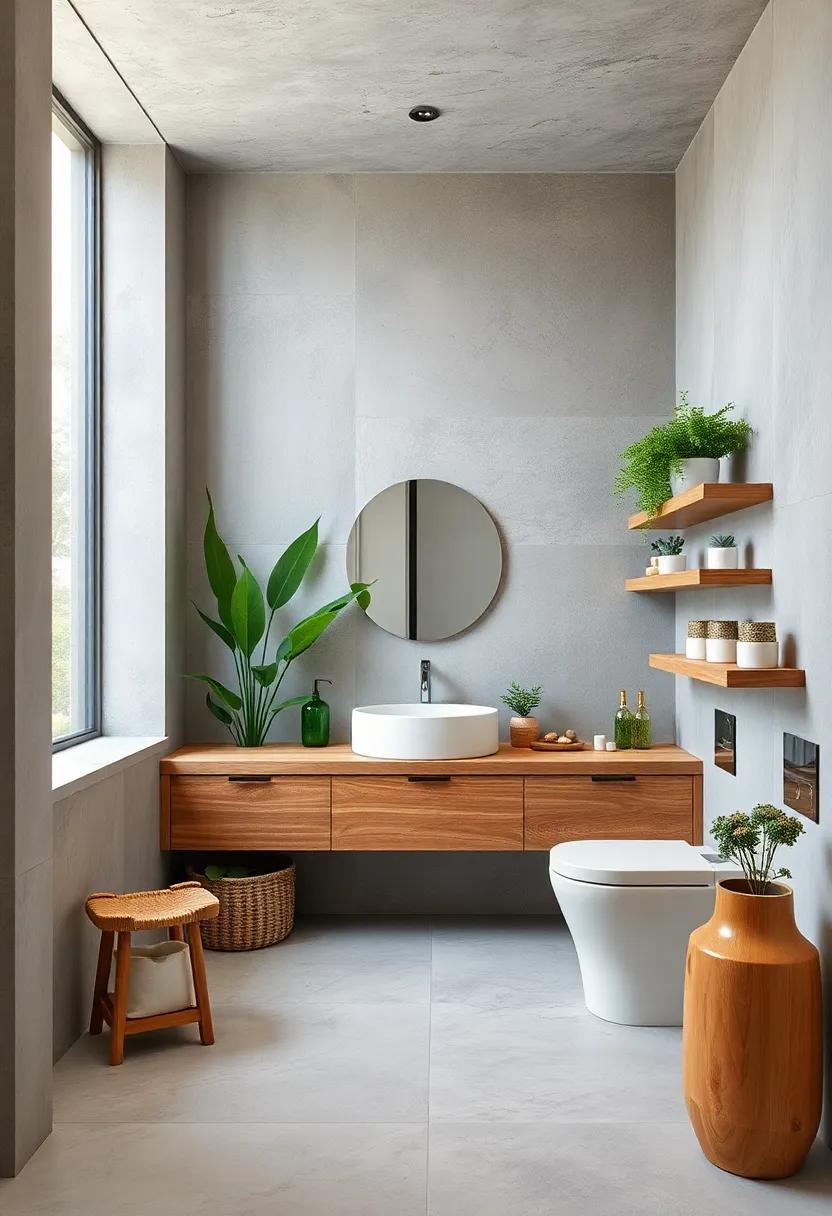 Implement Recycled Materials: Incorporate recycled glass or reclaimed wood for vanities and⁢ shelves to give your bathroom an eco-conscious yet stylish touch