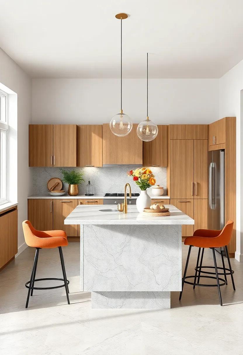 Glass​ Top‌ Glam: this unique island features a glass top,​ giving an open and airy feel while ​maintaining ‍practicality with hidden storage underneath