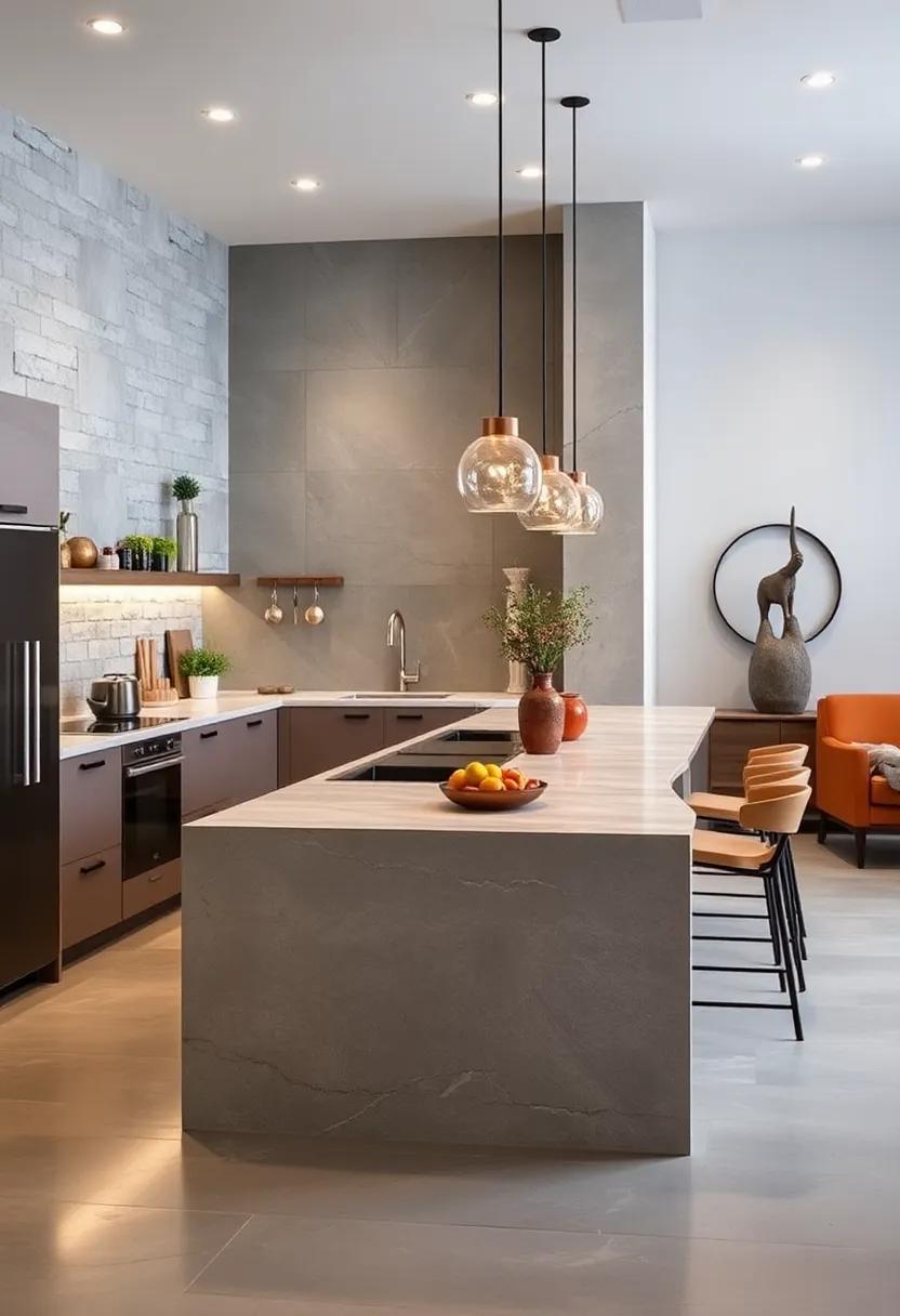 Multi-Tiered Levels: A narrow island⁤ with ⁤varying⁢ heights allows for‌ designated areas for food‍ prep ​and dining, creating a dynamic workspace