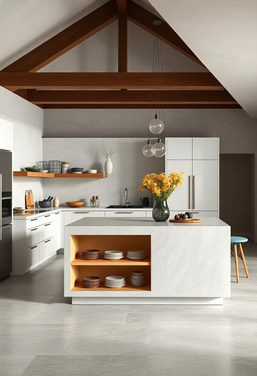 Open Shelving⁣ Option: Featuring open shelves for dishware, this⁢ island adds an ‌artistic display‌ element while keeping your essentials​ easily accessible