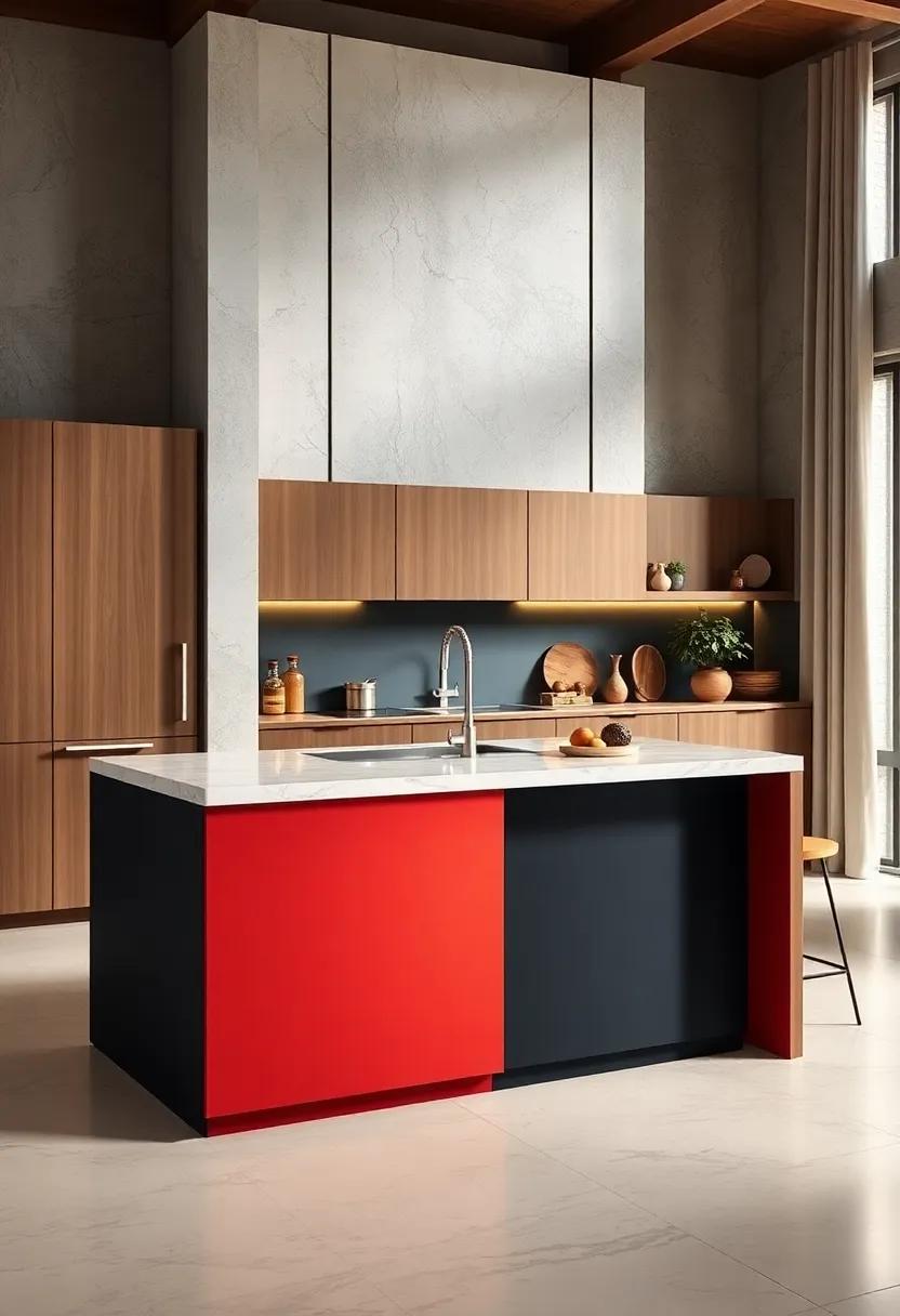 Statement Color block: Using ‍contrasting colors, this ⁢narrow island catches the⁢ eye and serves​ as⁤ a⁤ conversation starter in ⁤your kitchen decor
