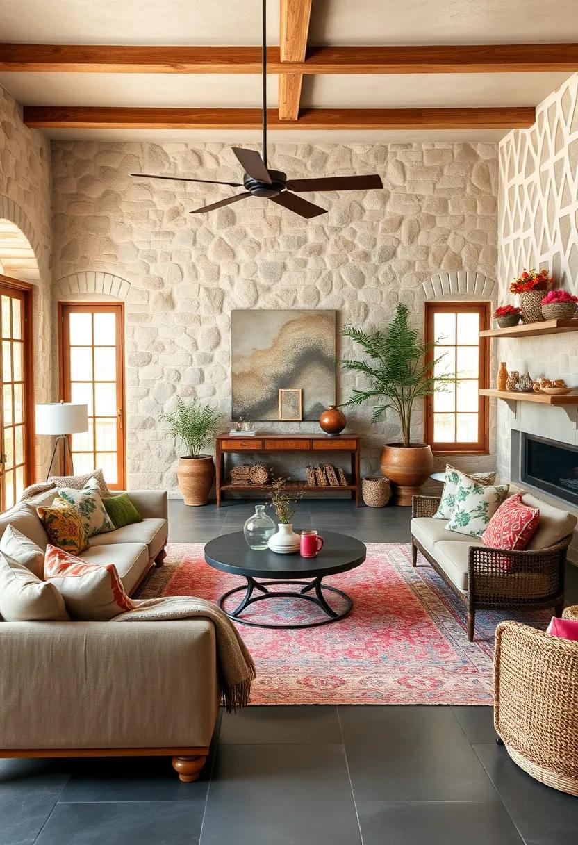 Integrate Outdoor-Inspired Fabrics: use textiles ⁤featuring botanical prints or earthy tones for cushions and throws to evoke the feeling​ of being surrounded by nature