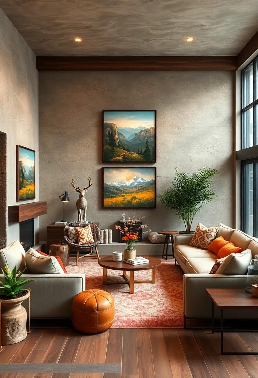 hang Nature-Inspired Artwork: Select prints or paintings ‍featuring landscapes, wildlife, or floral designs that enhance the rustic theme and invite the outdoors inside