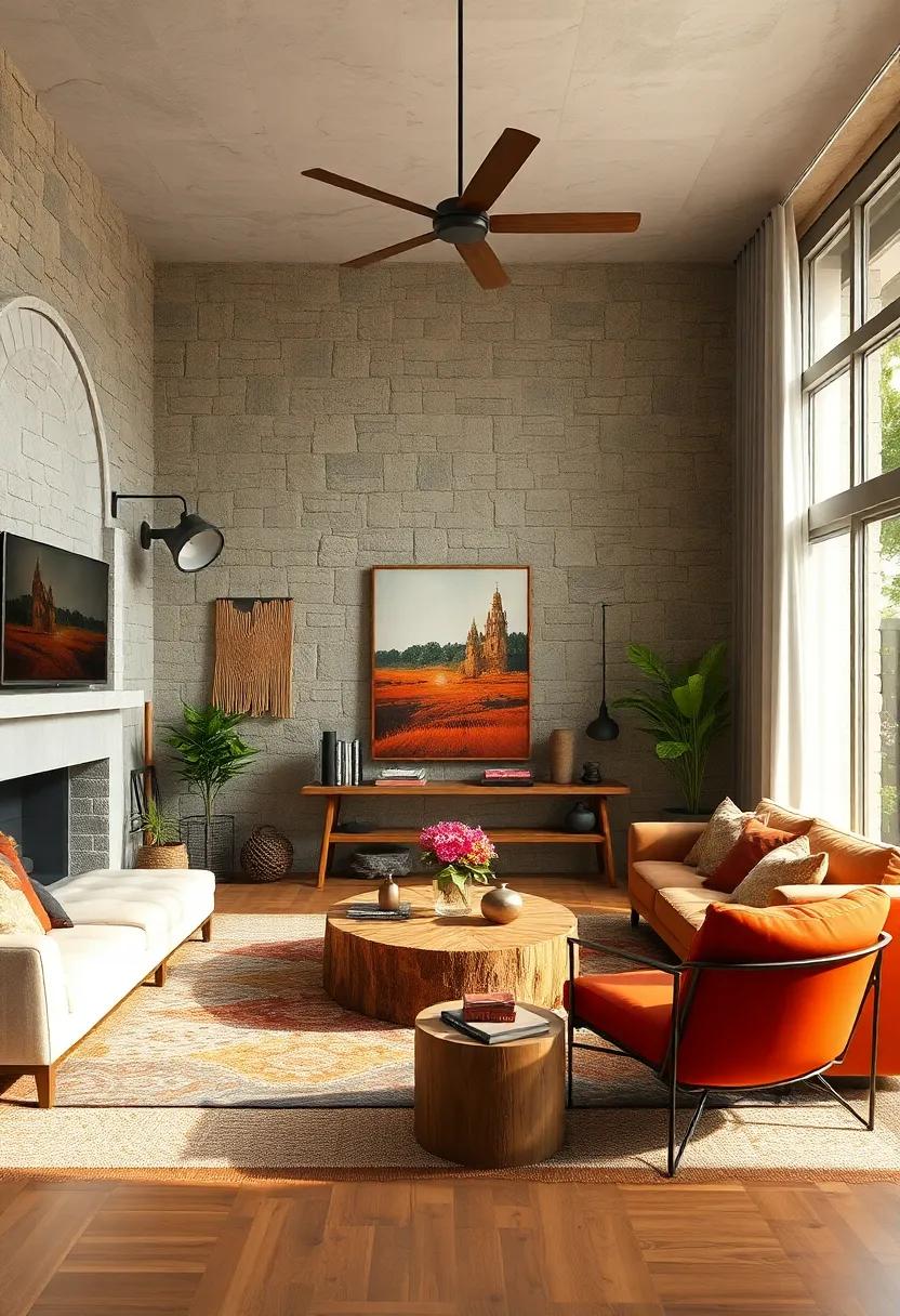 Incorporate Wooden Accents: choose furniture ⁣and⁤ accessories made from reclaimed wood to introduce warmth and texture, reinforcing the rustic theme of ⁤your‌ living room