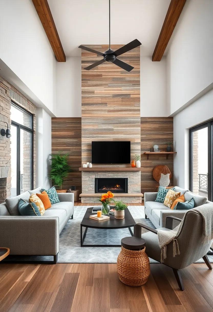 Introduce Rustic Wall Treatments: Consider wood paneling, shiplap, or plaster finishes to⁣ bring⁣ depth and an authentic rustic feel to the walls