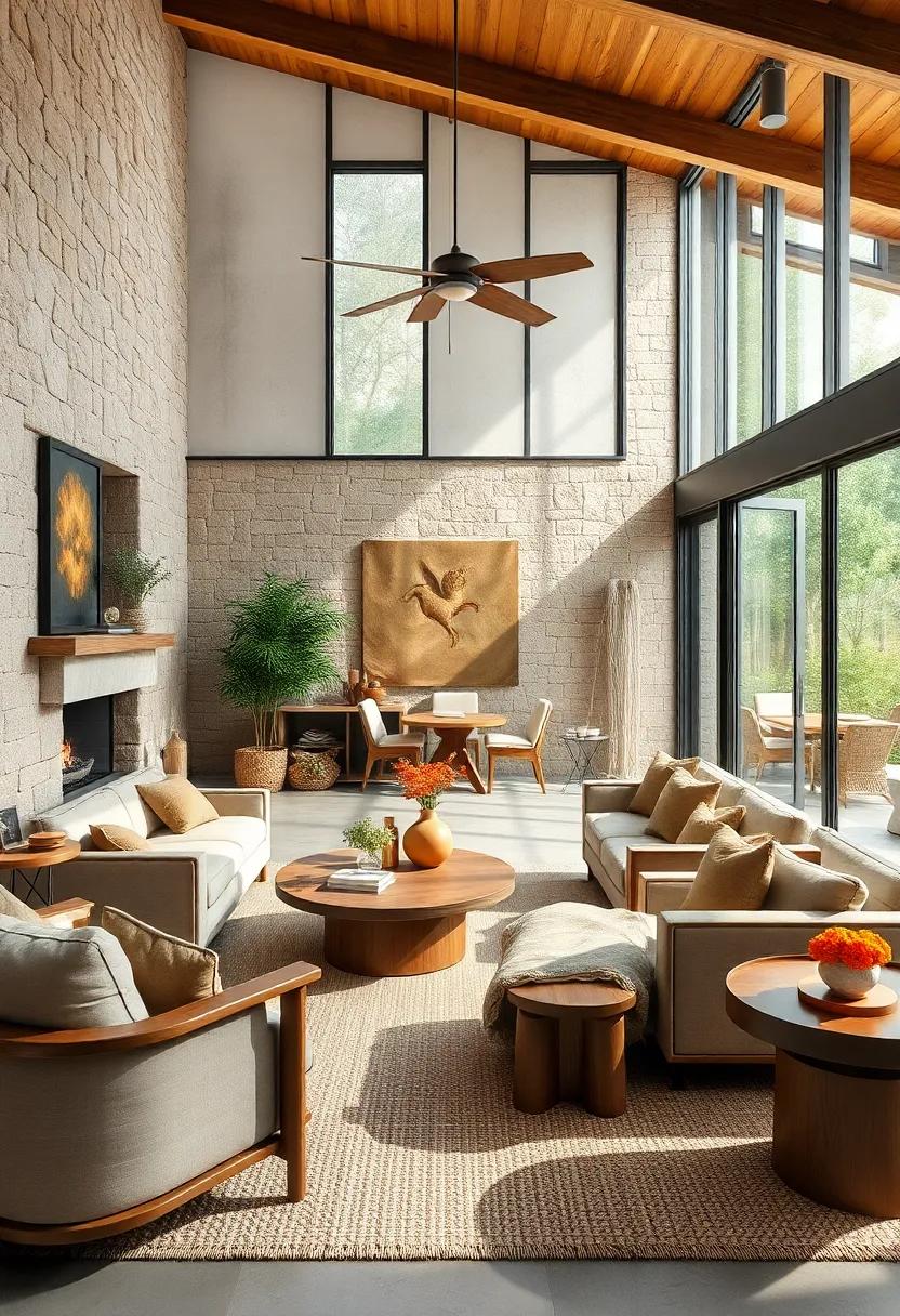 Incorporate Natural Light: Maximize sunlight with large windows or glass doors that open to⁢ outdoor spaces, blending the indoors with the ⁤beauty of nature outside