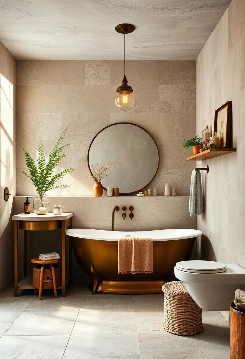 Brass Accents: Incorporate brass fittings or decorative elements that exude warmth and timeless elegance