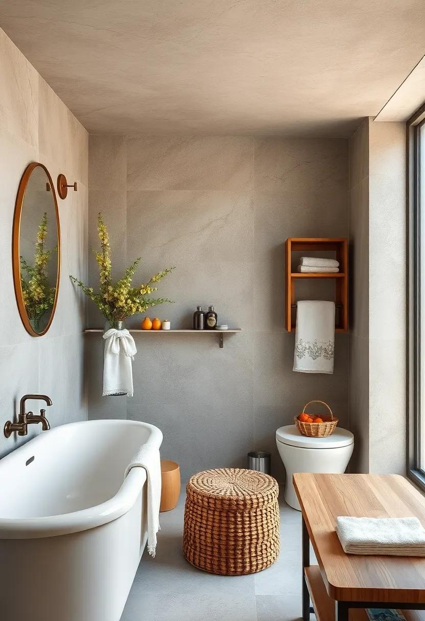 Vintage Linens: Decorate with lace or embroidered towels and washcloths; they add softness and a touch of nostalgia