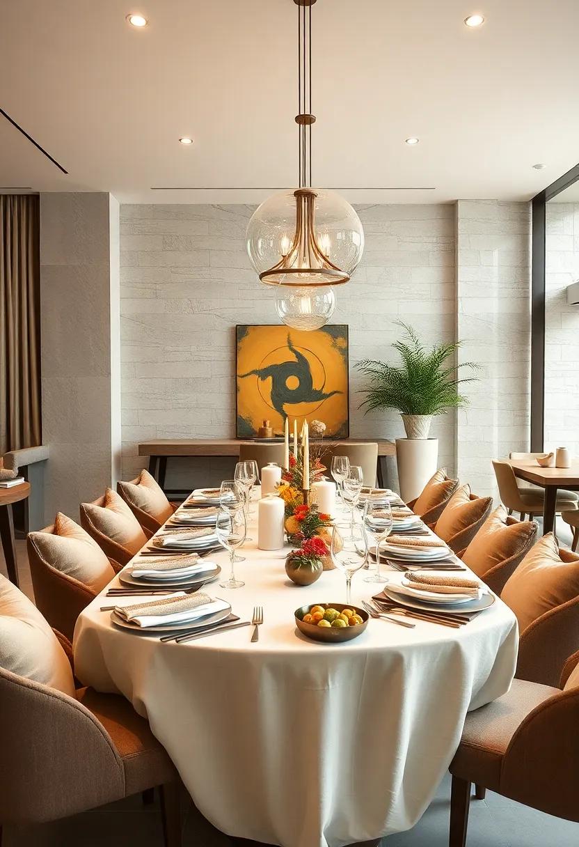 Serene Seaside Retreat: Bring the freshness of the ocean to your table with shades of turquoise, seashell accents, and light, breezy fabrics