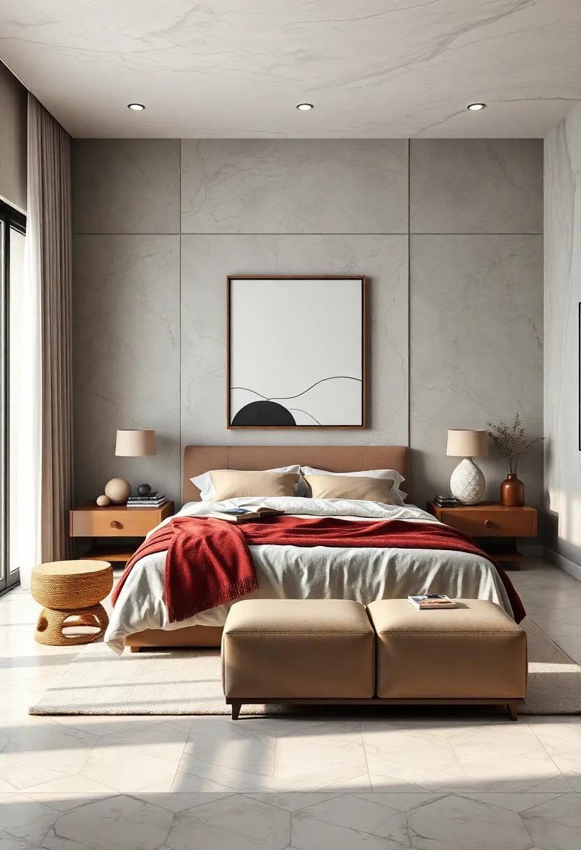 Choose Minimalist Artwork: Opt for artwork that features simple lines and forms to evoke calmness without chaos