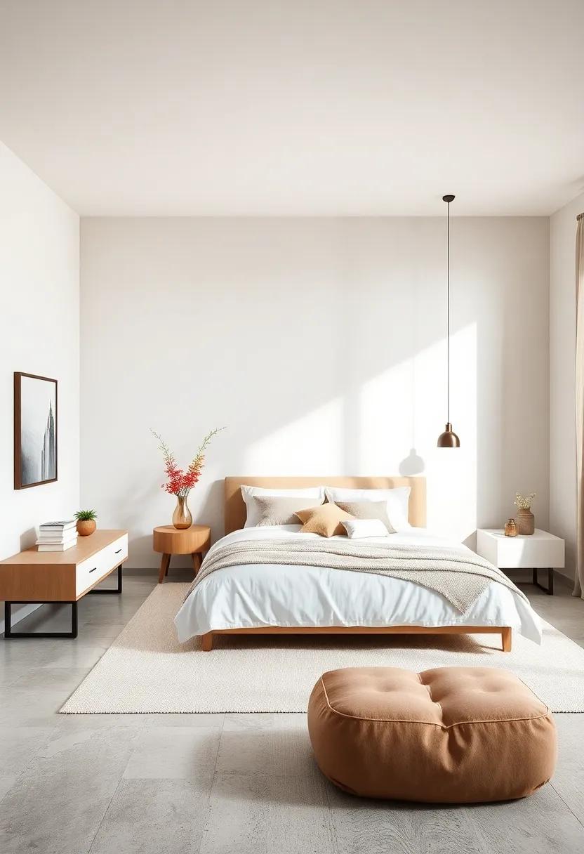 Embrace Neutral Colors: Choose a palette of whites, beiges, and soft grays to create a soothing and cohesive backdrop