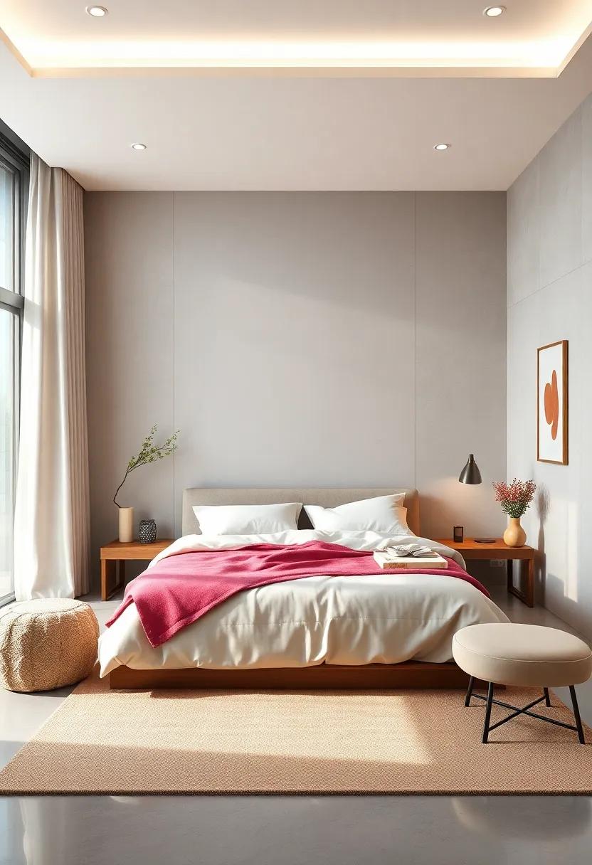 Limit Colors to Two or Three: Stick to a small color palette for consistent harmony throughout the room