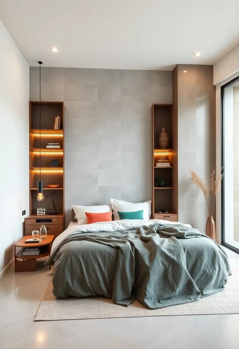 Opt for Built-in Storage: Maximize space with built-in shelves and cabinets that hide away clutter while remaining visually appealing