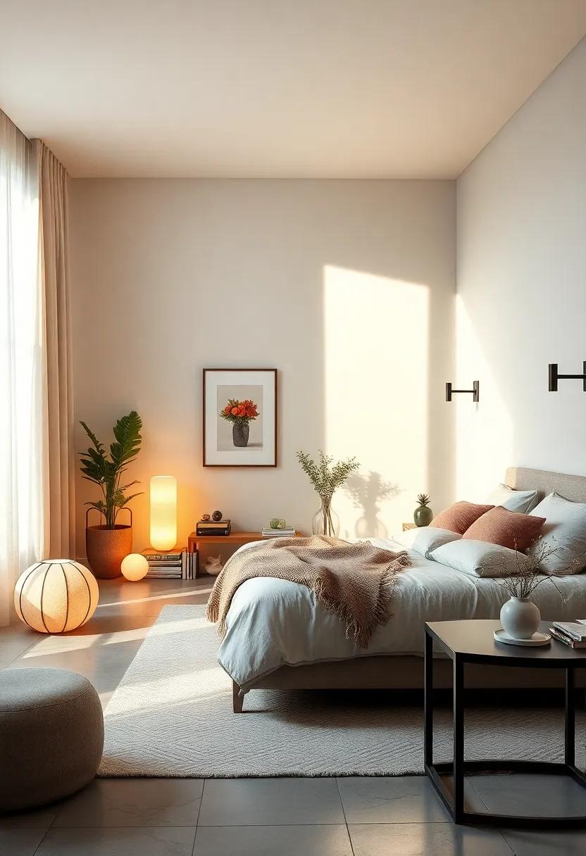 Utilize Ambient‍ lighting: Combine different light sources, like floor​ lamps and wall⁤ sconces, to create a warm,‌ inviting atmosphere