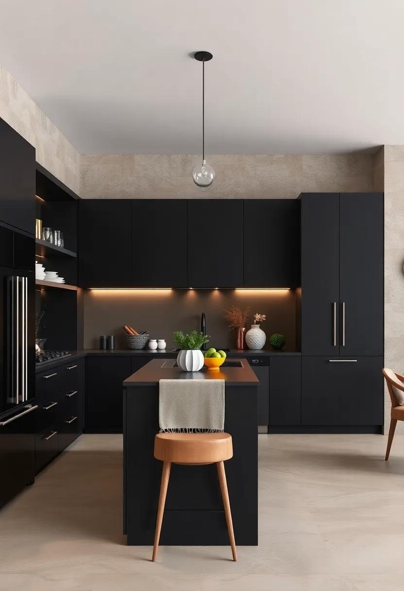 Custom Cabinetry: Invest in custom cabinets designed to maximize storage while seamlessly blending with your modern aesthetic