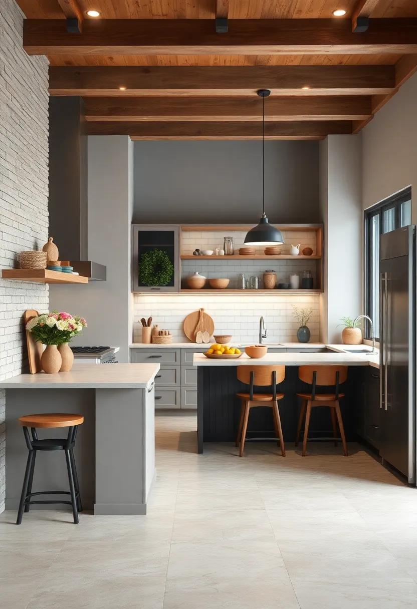 Built-In Pantry: Consider a built-in pantry for practical storage that maintains a clean and organized appearance