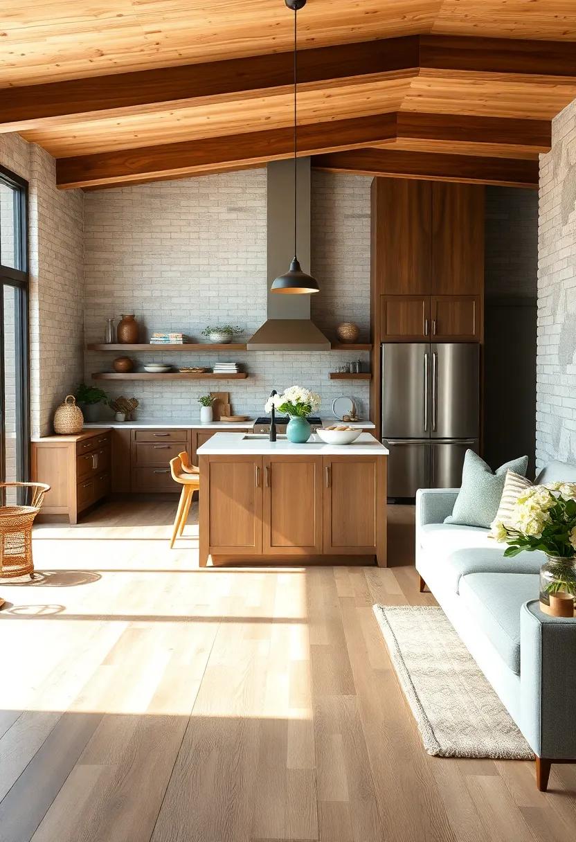 Durable Flooring Options: Opt for hardwood, tile, or luxury vinyl that withstands heavy use while adding to the overall aesthetic