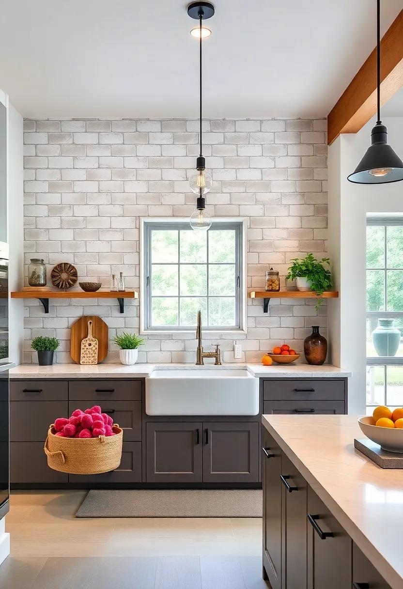 Farmhouse Sink: Choose a large, deep apron-front sink for both practicality and a classic aesthetic that screams farmhouse