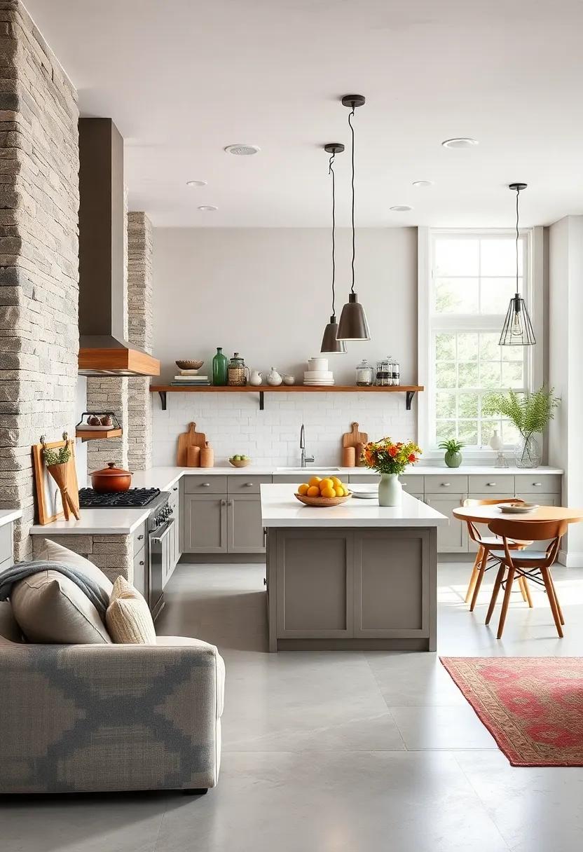 Functional Zone Design: Designate areas within the kitchen for cooking, prepping, and socializing to enhance efficiency