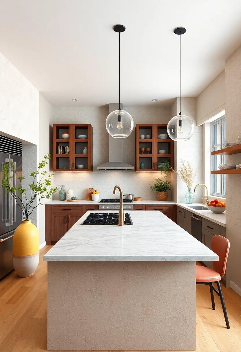 Natural Stone Countertops: Choose durable materials like granite or quartz that offer both beauty and functionality