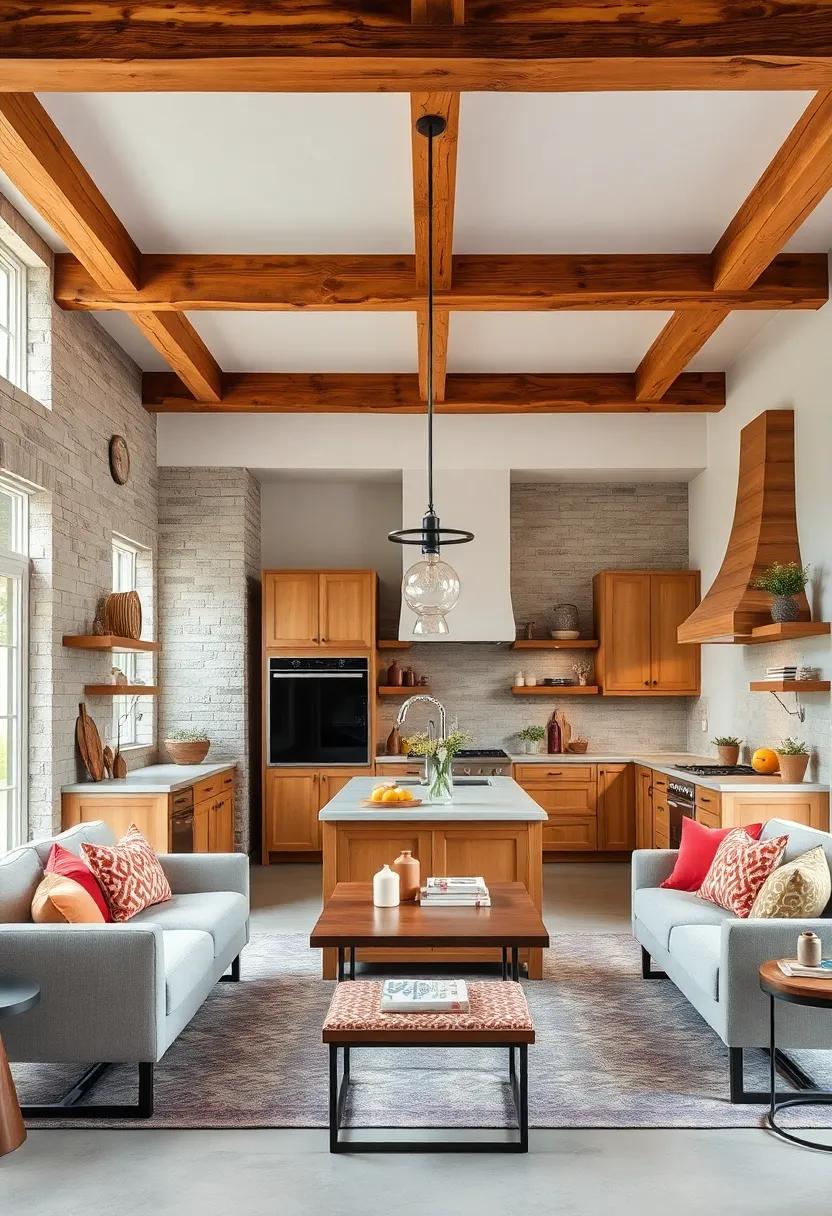Rustic Wooden Beams: Incorporate exposed wood beams in the ceiling to add warmth and a touch of old-world charm