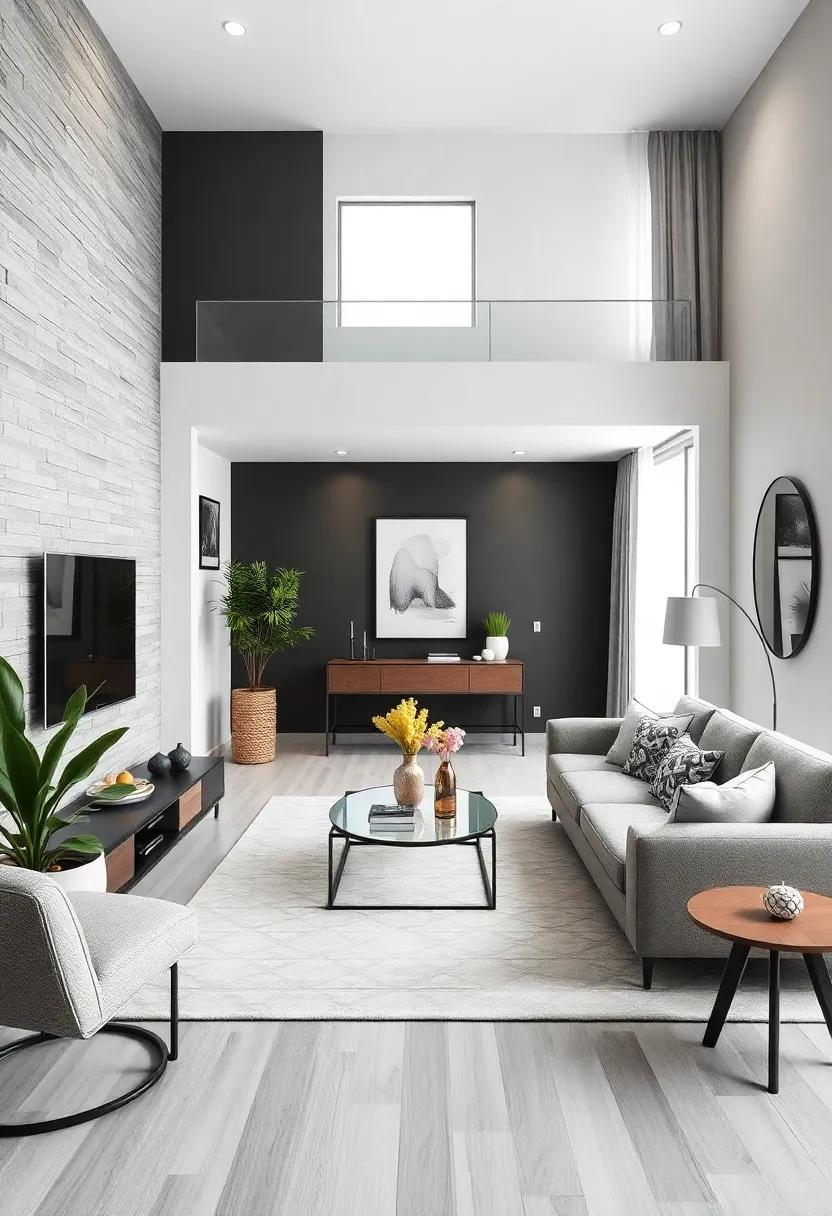 Bold Wall Treatments: Consider painting one wall a darker shade or using wallpaper that incorporates your monochrome hue in a subtle pattern