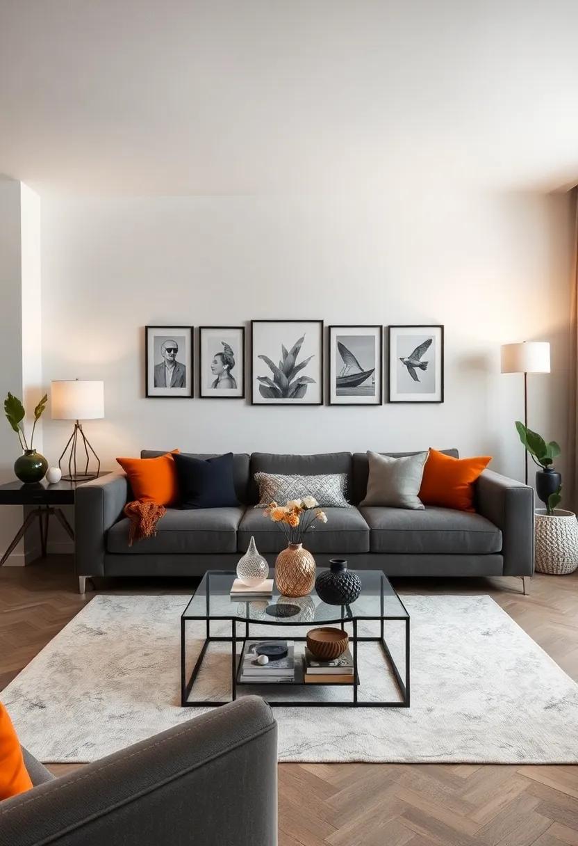 Personalized Accessories: Incorporate items that tell your story but are unified by the color scheme, like framed travel memorabilia or family photos