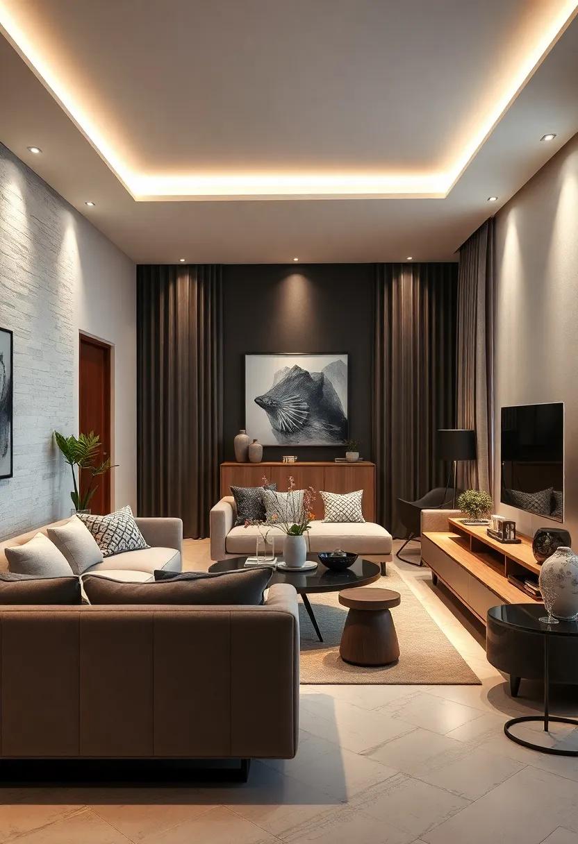 Layered Lighting: Use a combination of ambient, task, and accent lighting all in your monochrome theme to create a versatile atmosphere