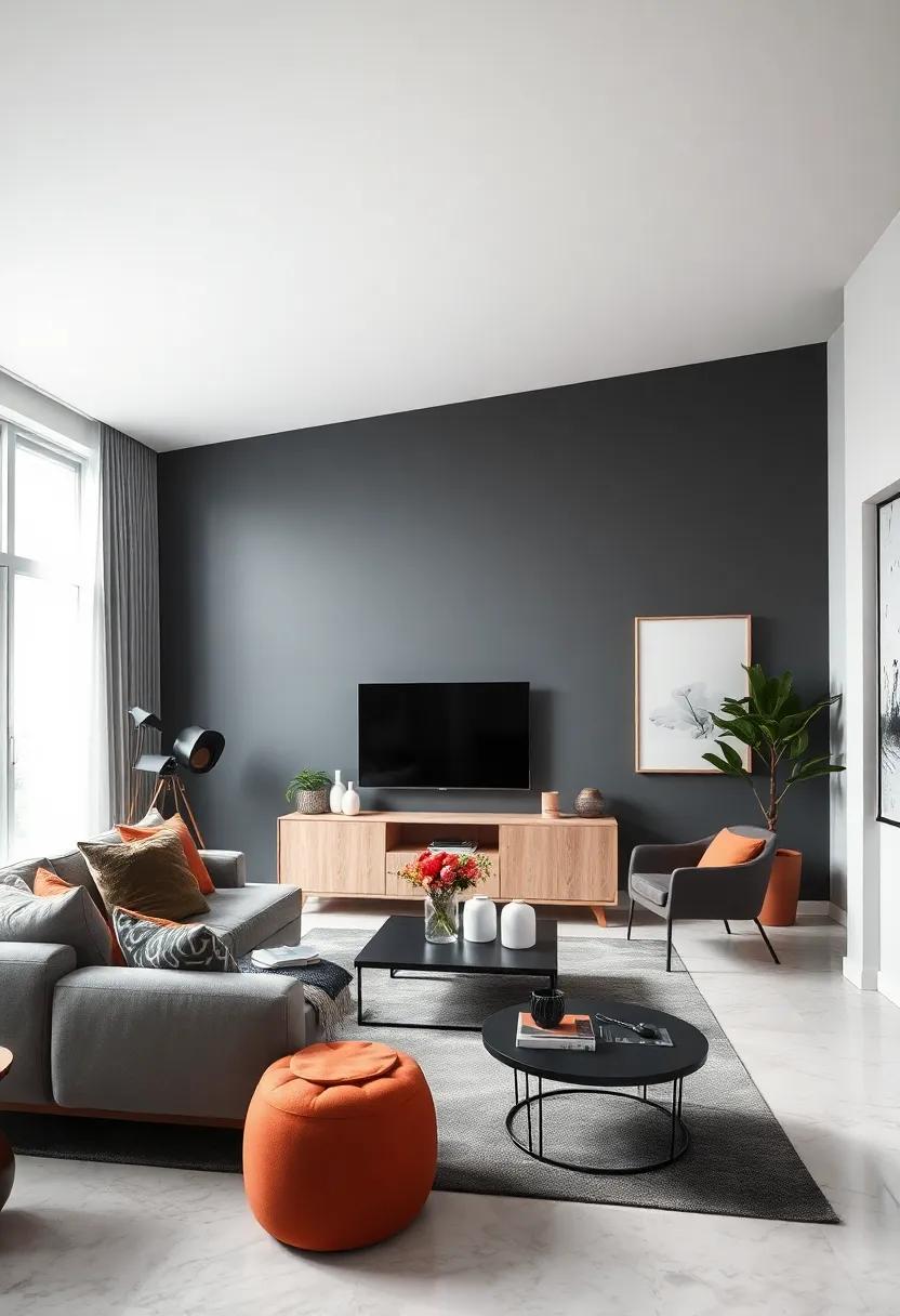 Embrace Minimalism: Adopt a less-is-more approach by showcasing a limited number of décor pieces in your chosen color