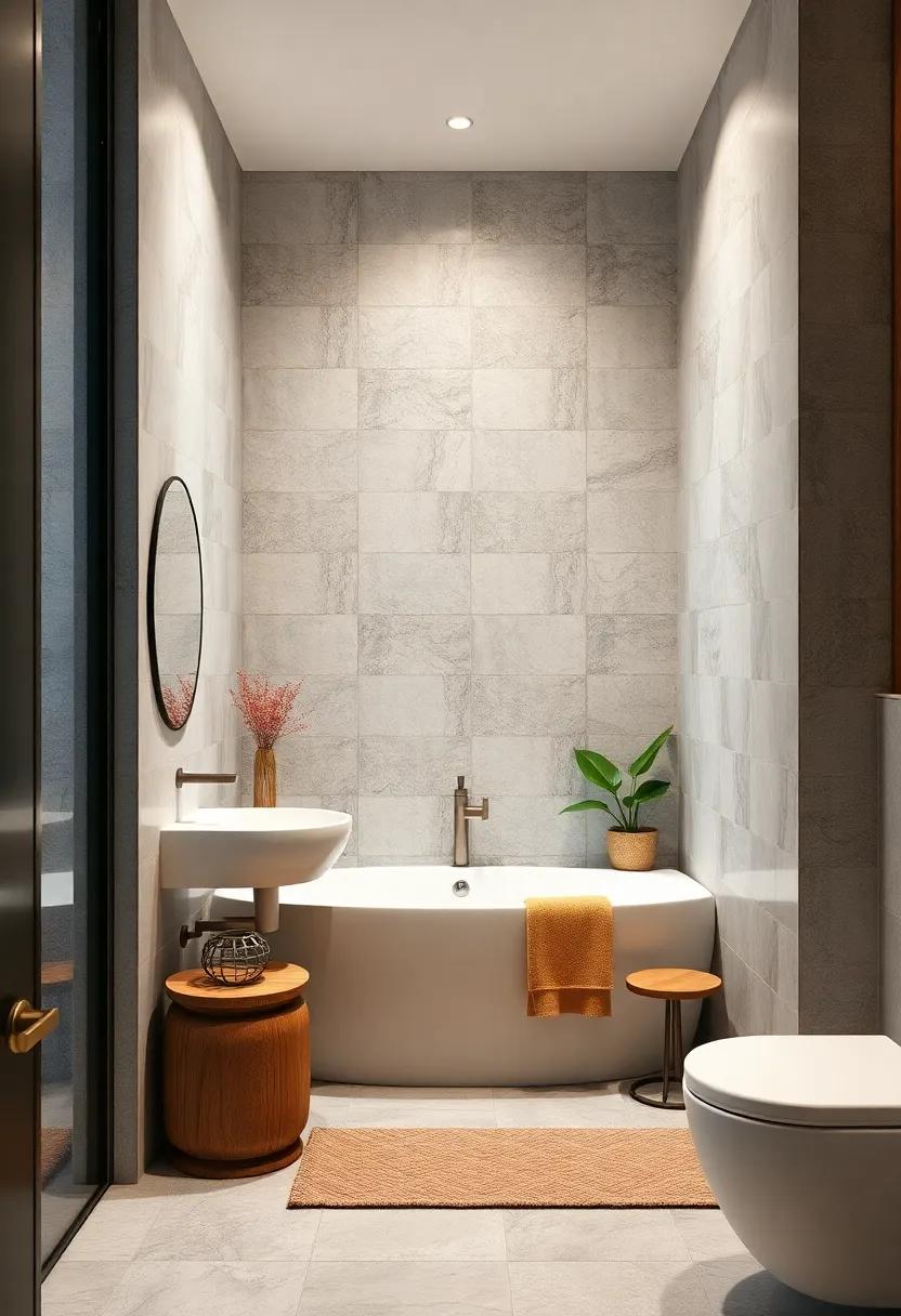 Modular Grid Patterns: Utilize modular grid patterns to bring a contemporary and organized look, making the most out of small areas