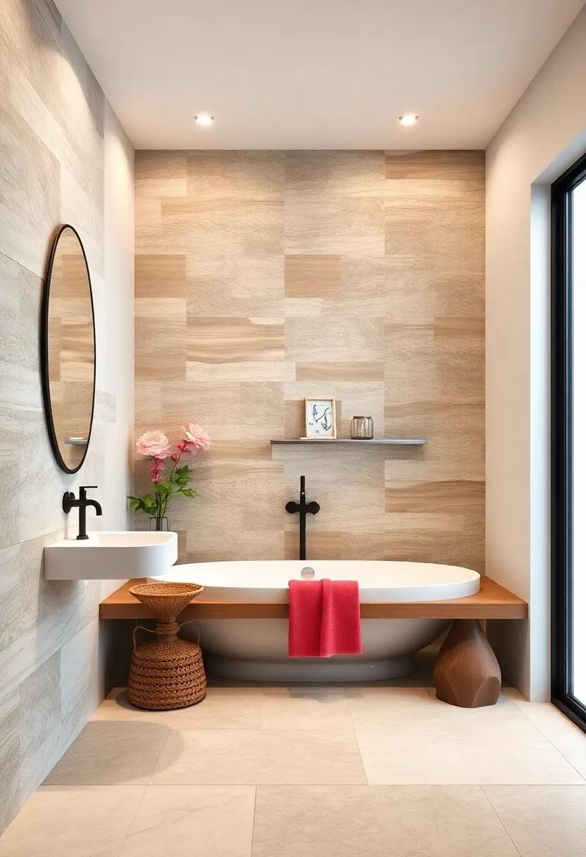 Bold Accent Walls: Create a striking accent wall using colorful‍ or ⁣patterned tiles, drawing attention and creating a focal point in your small bathroom
