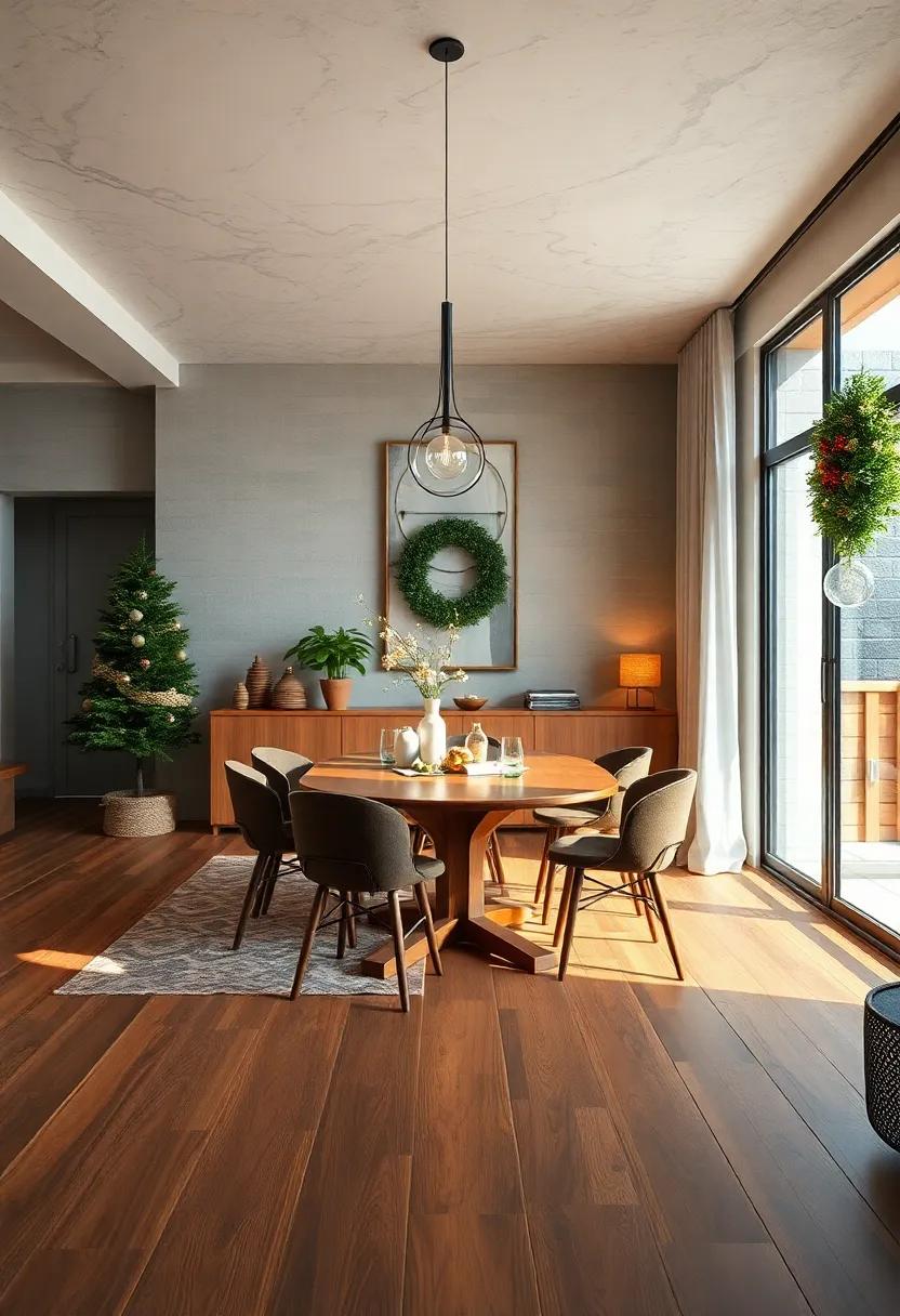 Seasonal decor synergy: Wooden floors seamlessly complement seasonal decorations, enhancing the festive spirit during holidays and special occasions