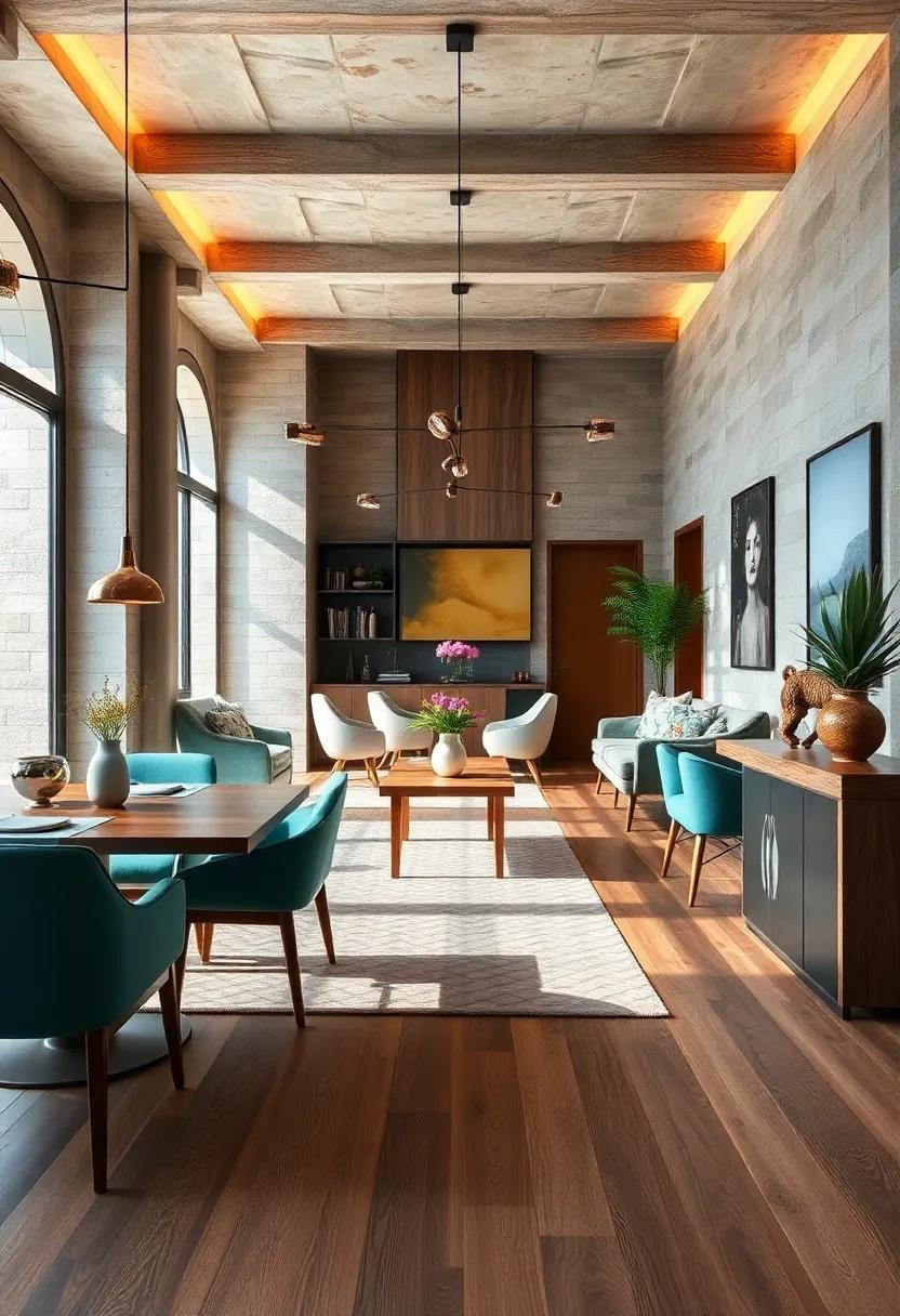 Artistic possibilities: Wooden floors serve as a canvas for your artistic vision, allowing you to play with decor styles that enhance your dining experience