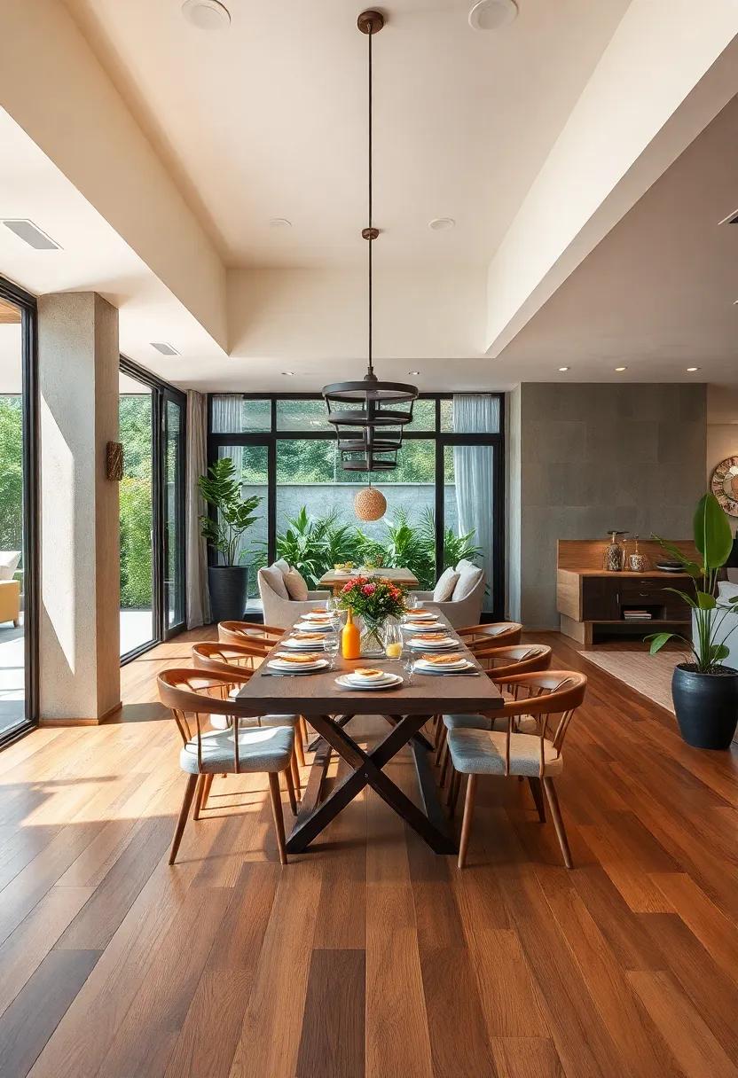 Indoor-outdoor flow: Wooden floors can create a harmonious flow between indoor dining spaces and outdoor patios, blurring boundaries and enhancing your dining experience