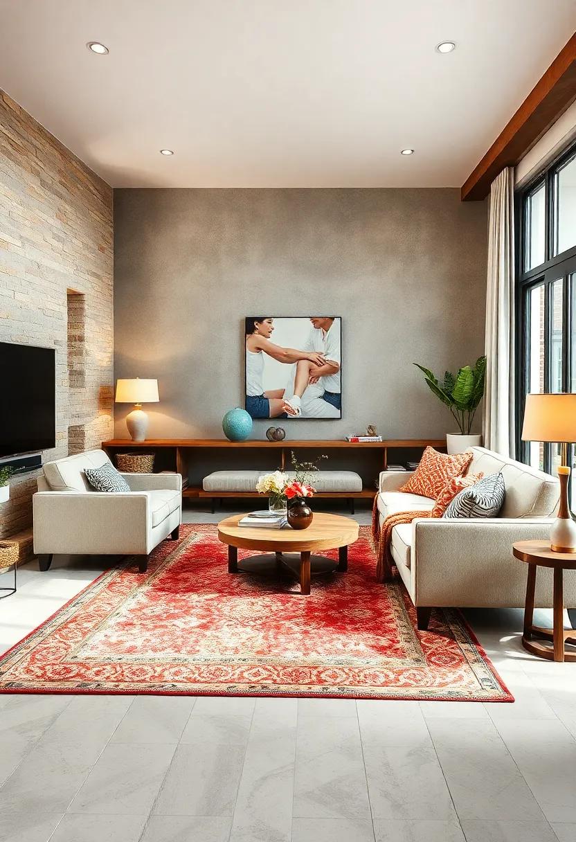 Eco-Friendly Choices: Incorporate sustainable materials like recycled fibers for rugs that are both stylish and environmentally friendly