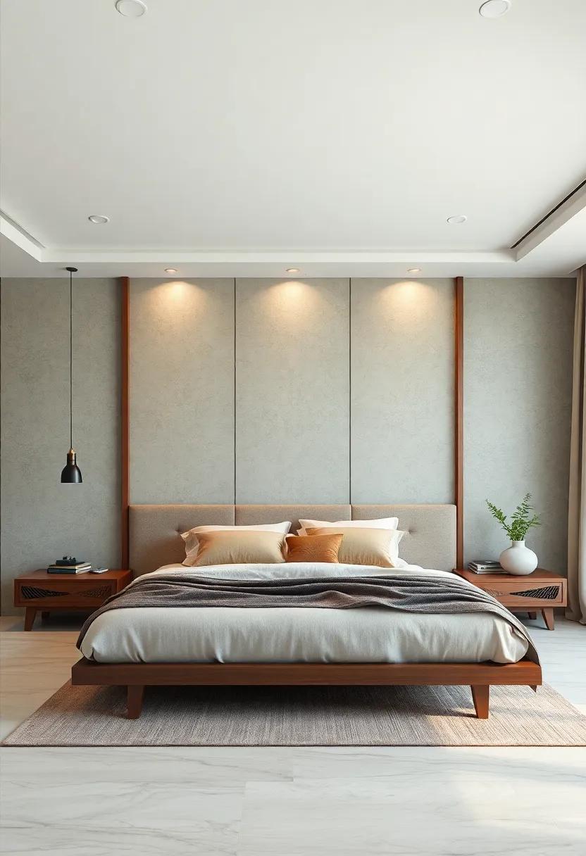 Asian Influence: Incorporate a Zen-inspired bed frame that uses natural elements and tranquil lines for a calm and serene sleeping environment