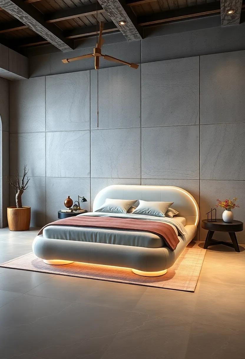 Futuristic Flair: Step into the future with a bed frame that features unique shapes,smart technology,or innovative materials,redefining modern bedroom design