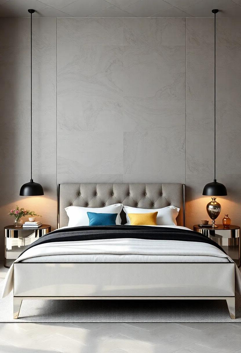 Mirrored Marvels: Add a touch of glamour with a mirrored bed frame that reflects light,giving your room a brighter and more spacious feel